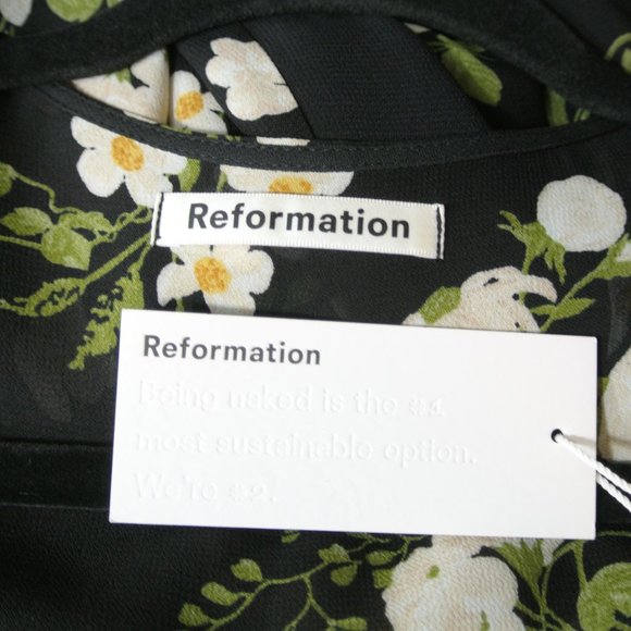 NWT Reformation Carina Wrap Dress In Celeste Size M #762 - Picture 11 of 12